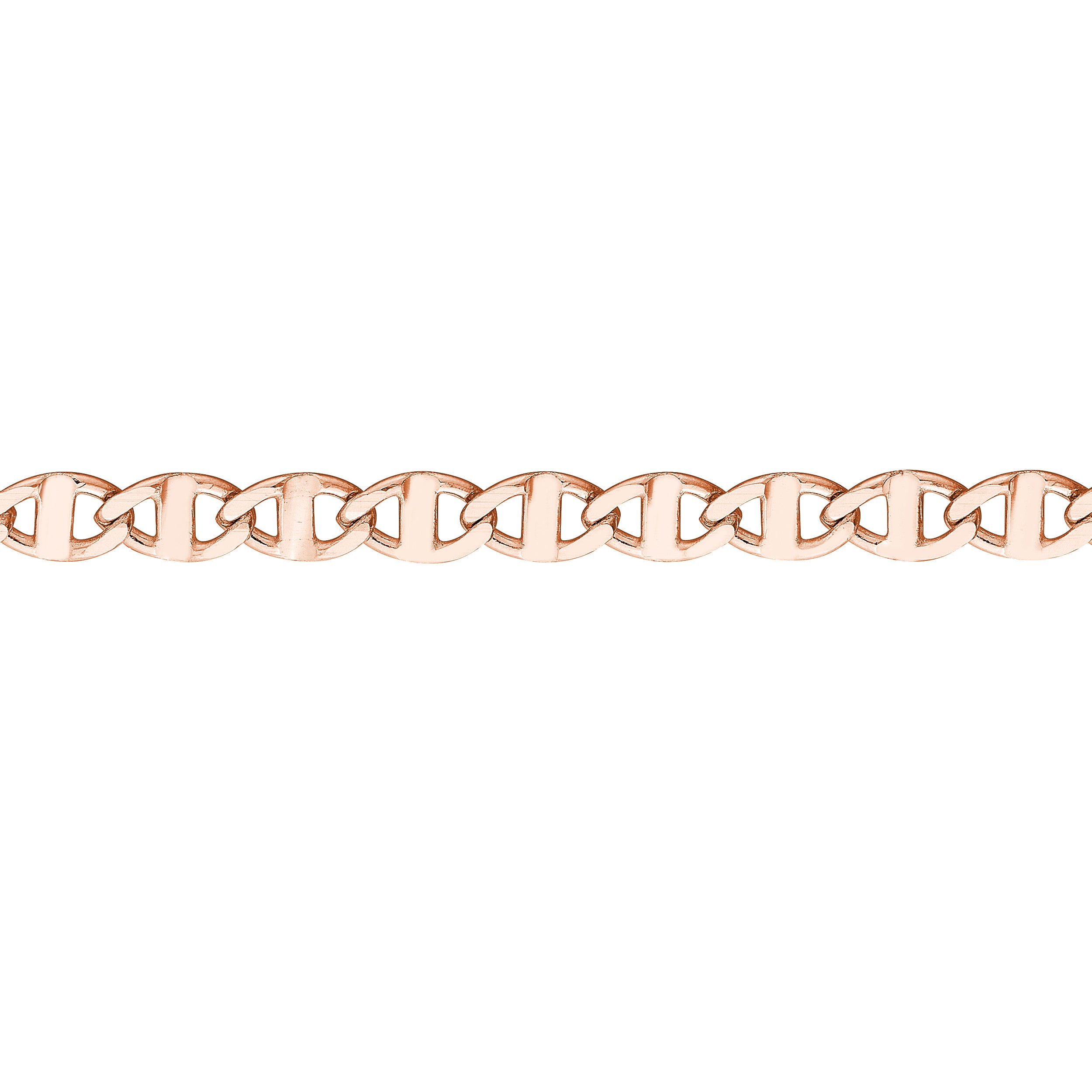10" 2.2MM ADJUSTABLE MARINER CHAIN ANKLET | 14K ROSE GOLD | TM022783-14K - Brownlee Jewelers