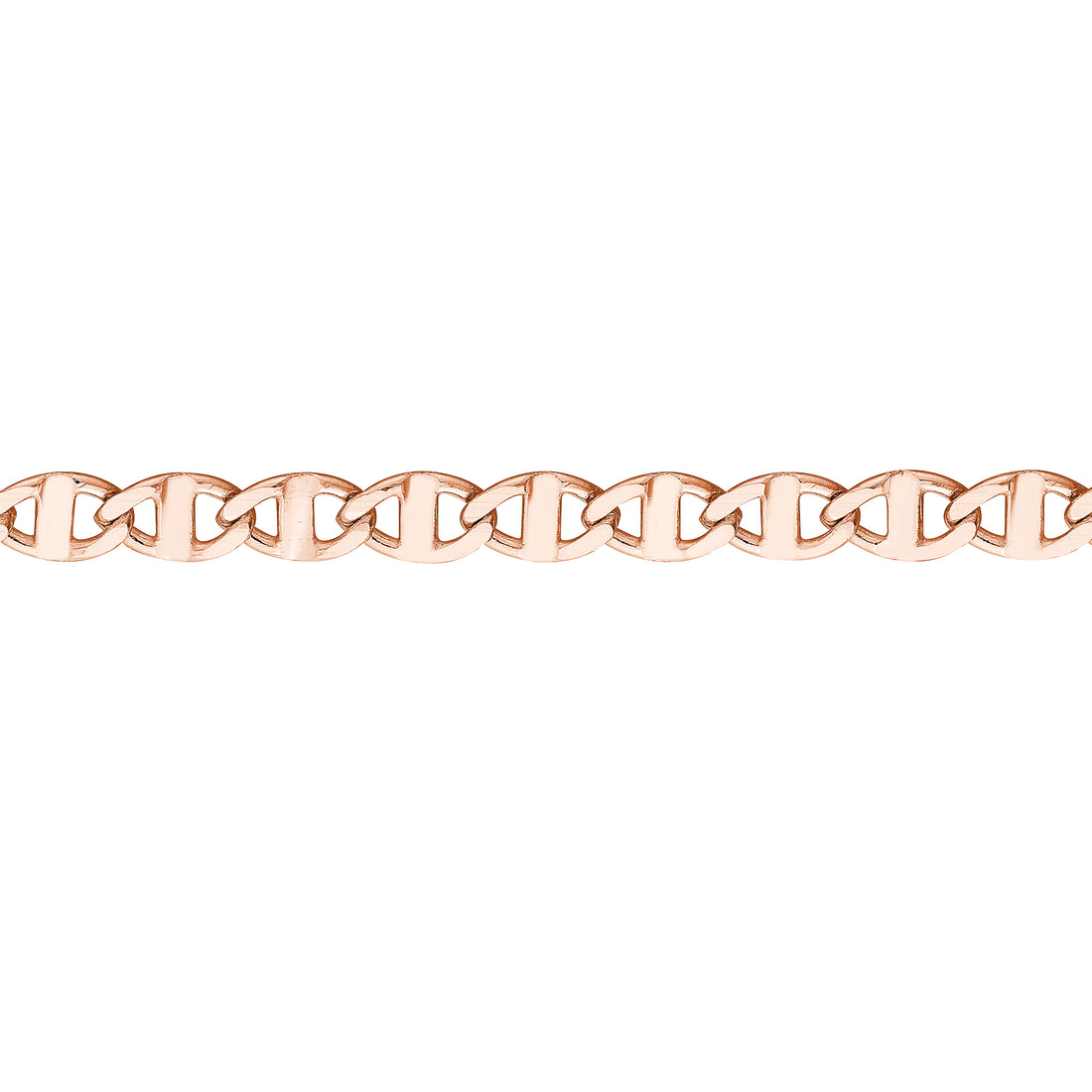 10" 2.2MM ADJUSTABLE MARINER CHAIN ANKLET | 14K ROSE GOLD | TM022783-14K - Brownlee Jewelers