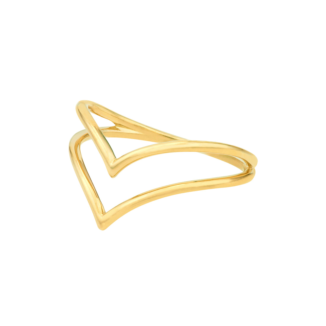DOUBLE CHEVRON RING SIZE 7 | 14K YELLOW GOLD | TM022898-14Y - Brownlee Jewelers