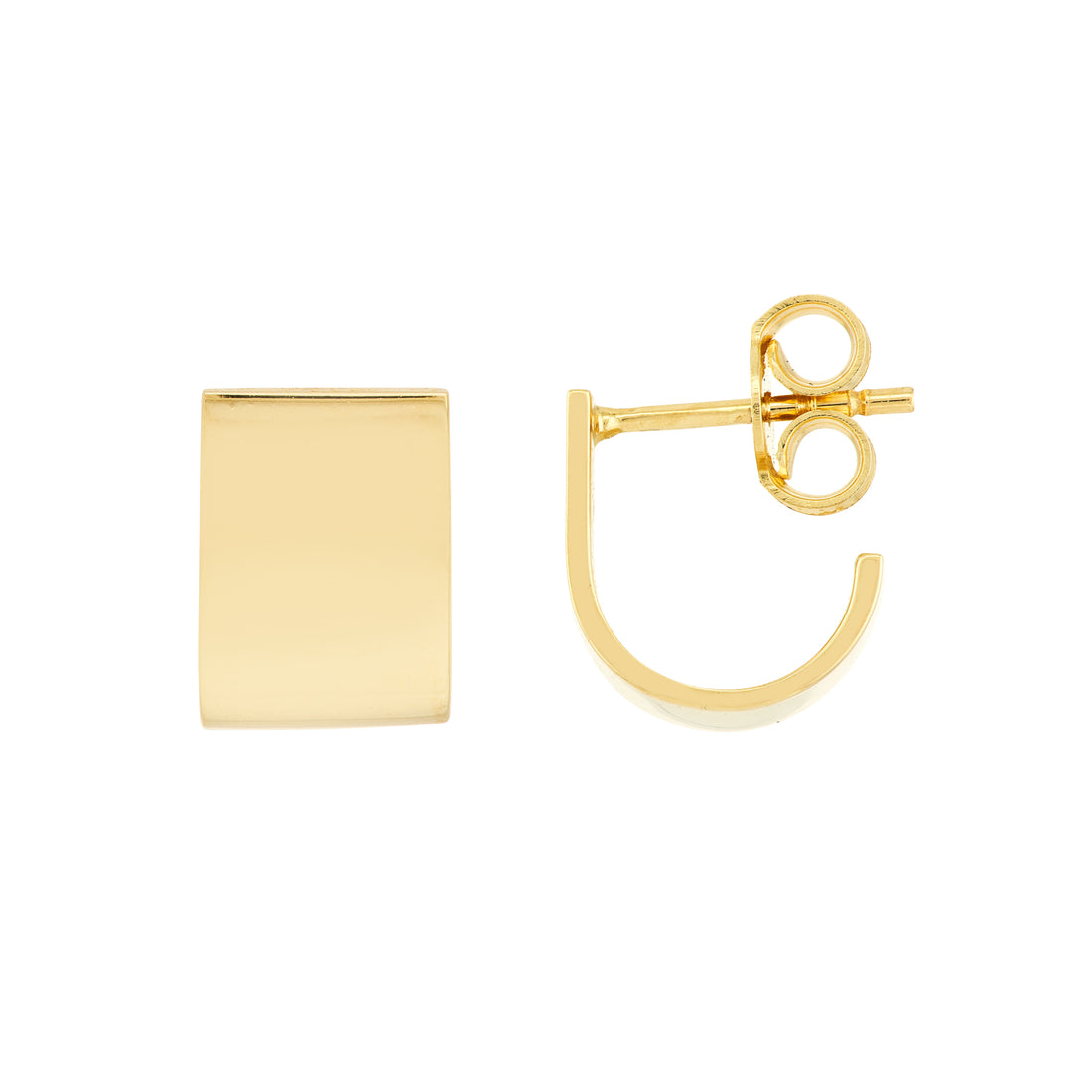 6.5MM X 10MM HUGGIE EARRINGS | 14K YELLOW GOLD | TM022981-14Y - Brownlee Jewelers