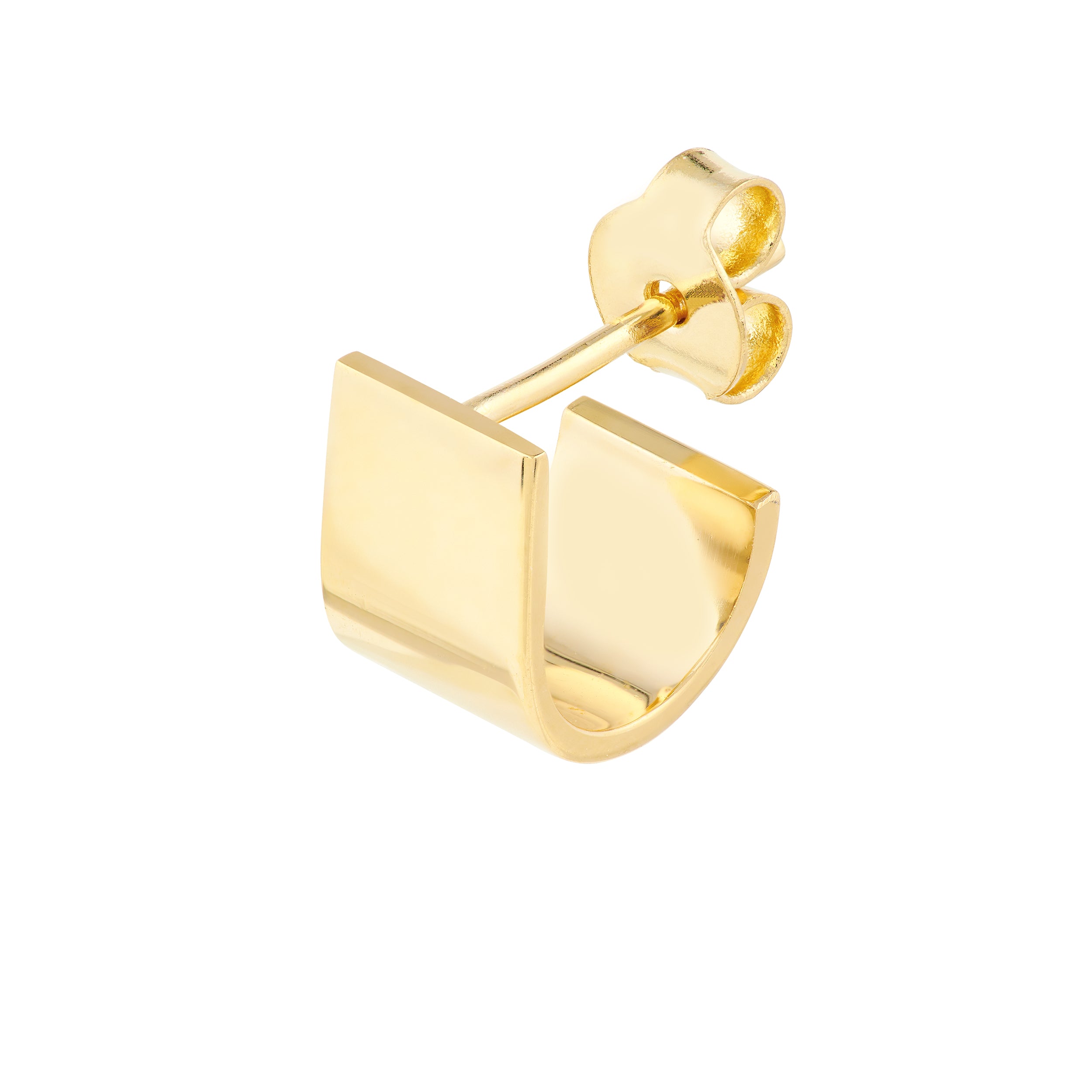 6.5MM X 10MM HUGGIE EARRINGS | 14K YELLOW GOLD | TM022981-14Y - Brownlee Jewelers