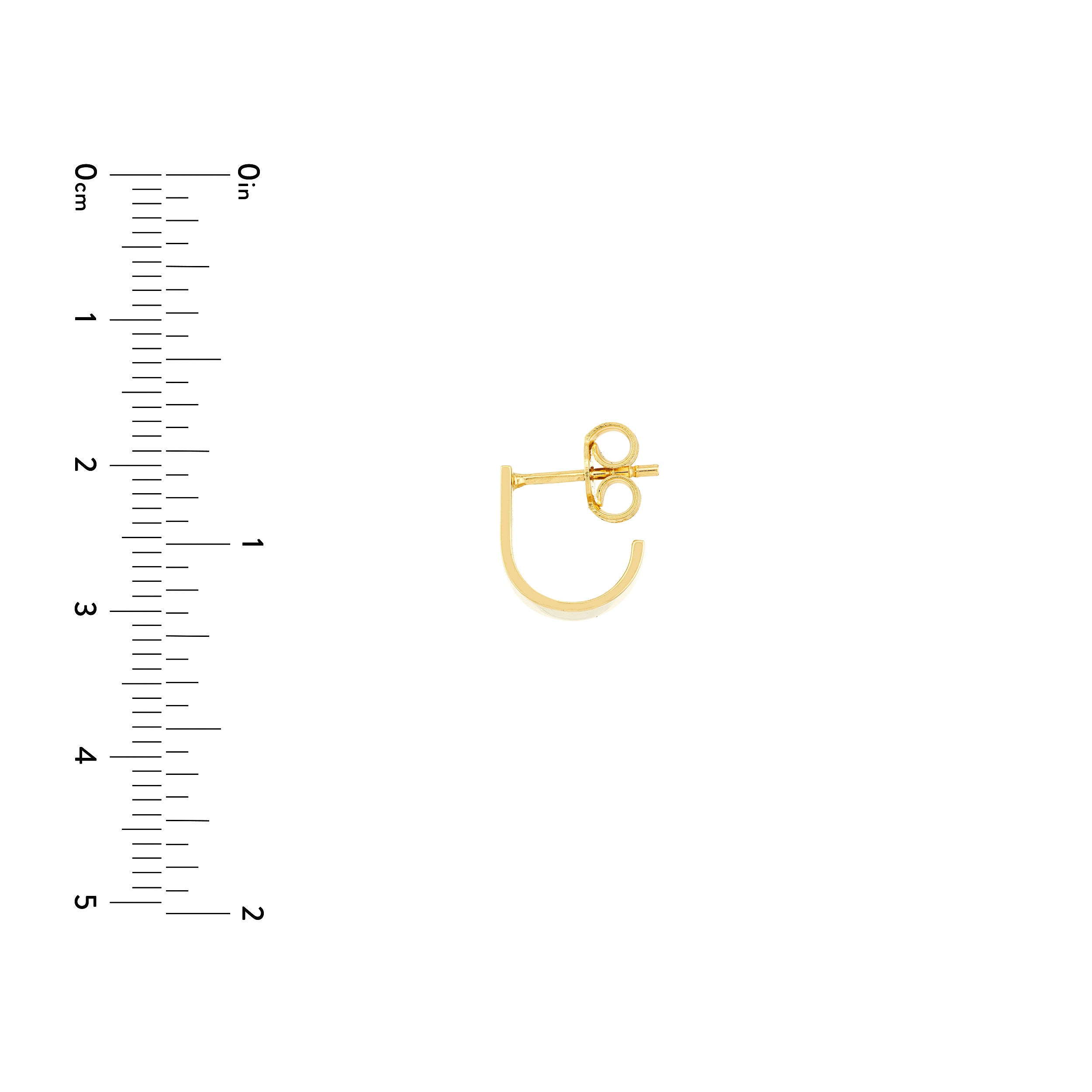 6.5MM X 10MM HUGGIE EARRINGS | 14K YELLOW GOLD | TM022981-14Y - Brownlee Jewelers