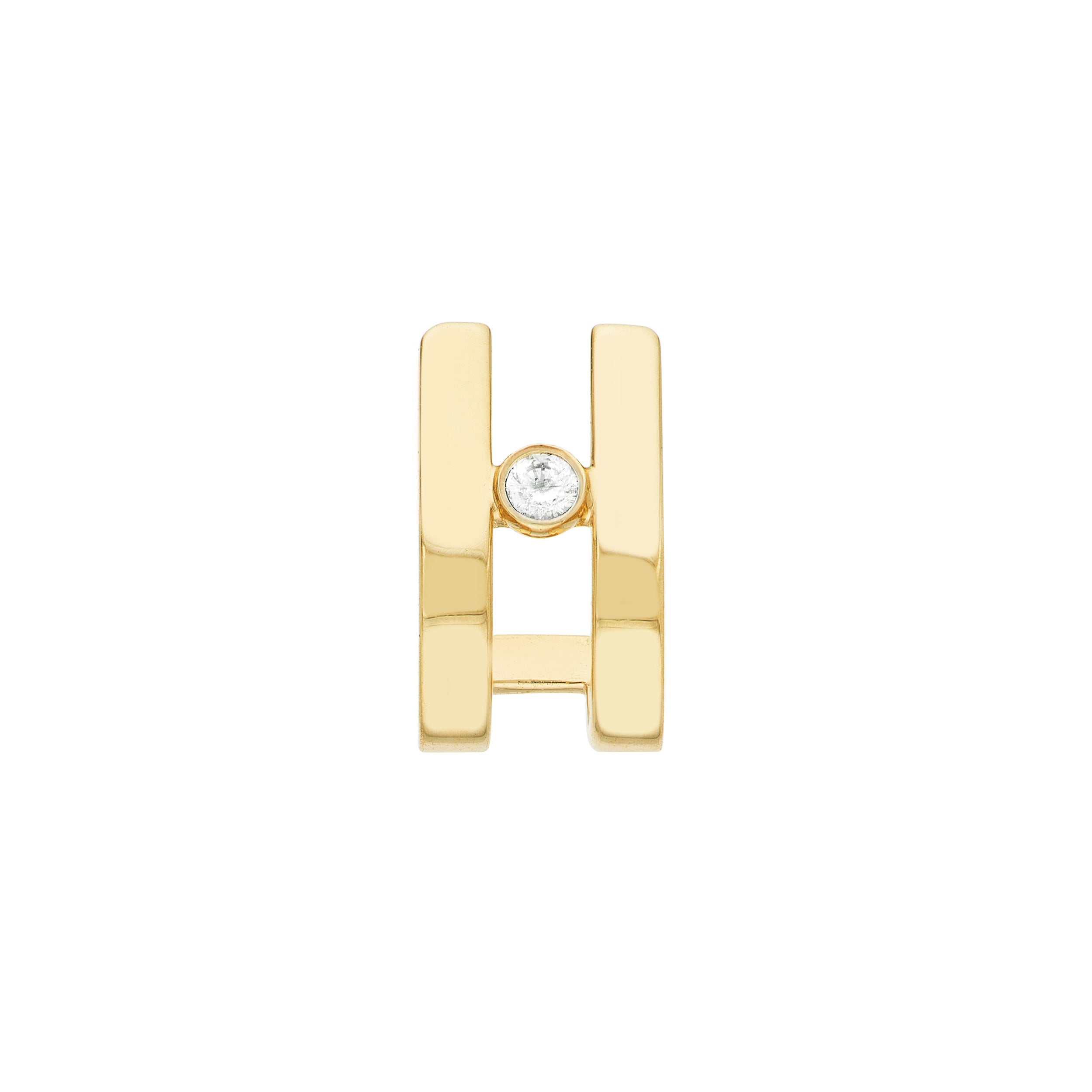 DIAMOND HUGGIE EARRINGS | 14K YELLOW GOLD | TM023023-14Y - Brownlee Jewelers