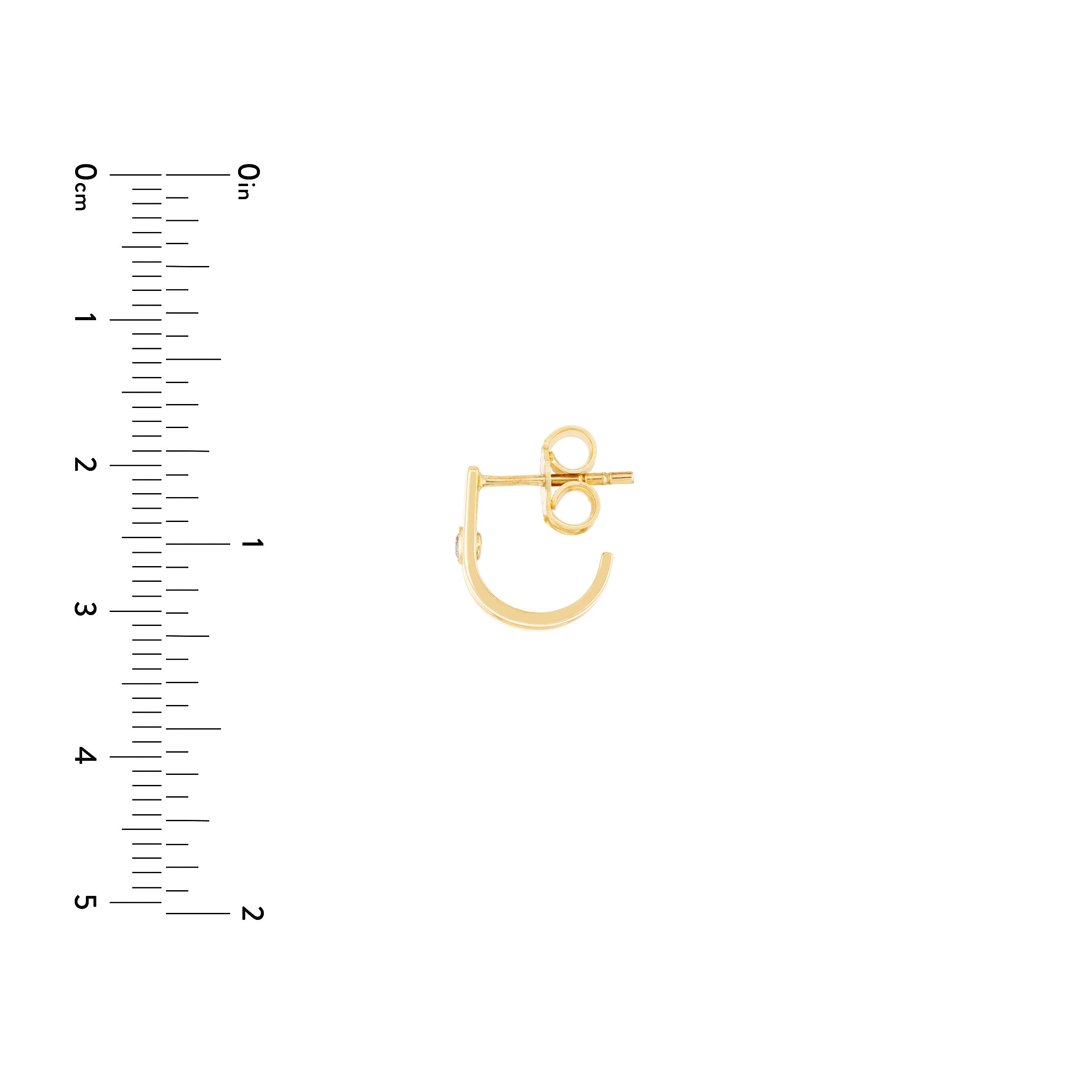 DIAMOND HUGGIE EARRINGS | 14K YELLOW GOLD | TM023023-14Y - Brownlee Jewelers