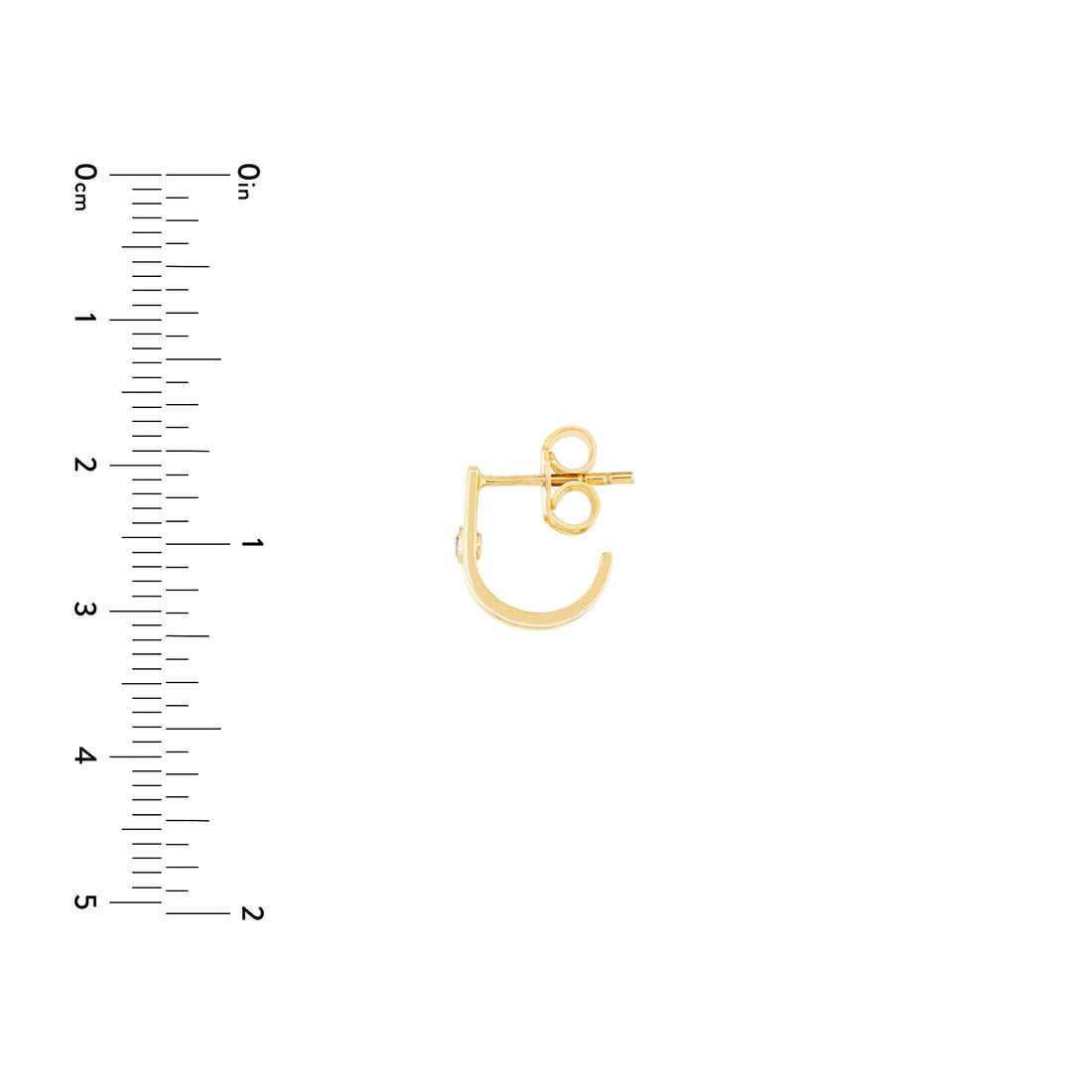 DIAMOND HUGGIE EARRINGS | 14K YELLOW GOLD | TM023023-14Y - Brownlee Jewelers