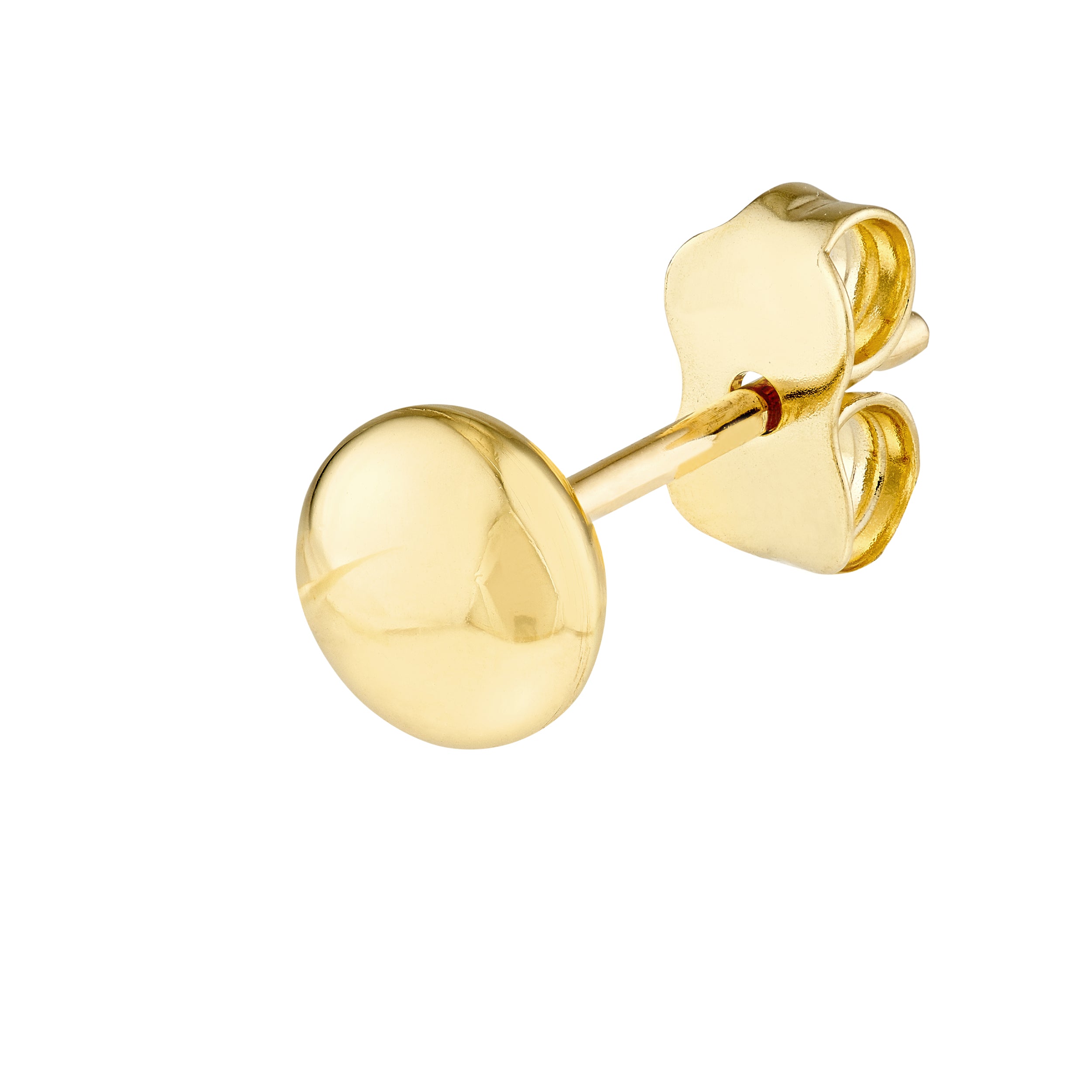 5.5MM FLAT ROUND PEBBLE STUD EARRINGS | 14K YELLOW GOLD | TM023440-14Y - Brownlee Jewelers