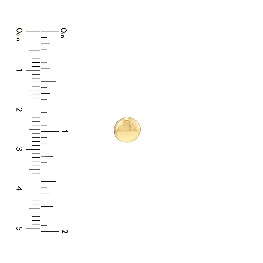 7MM FLAT ROUND PEBBLE STUD EARRINGS | 14K YELLOW GOLD | TM023441-14Y - Brownlee Jewelers
