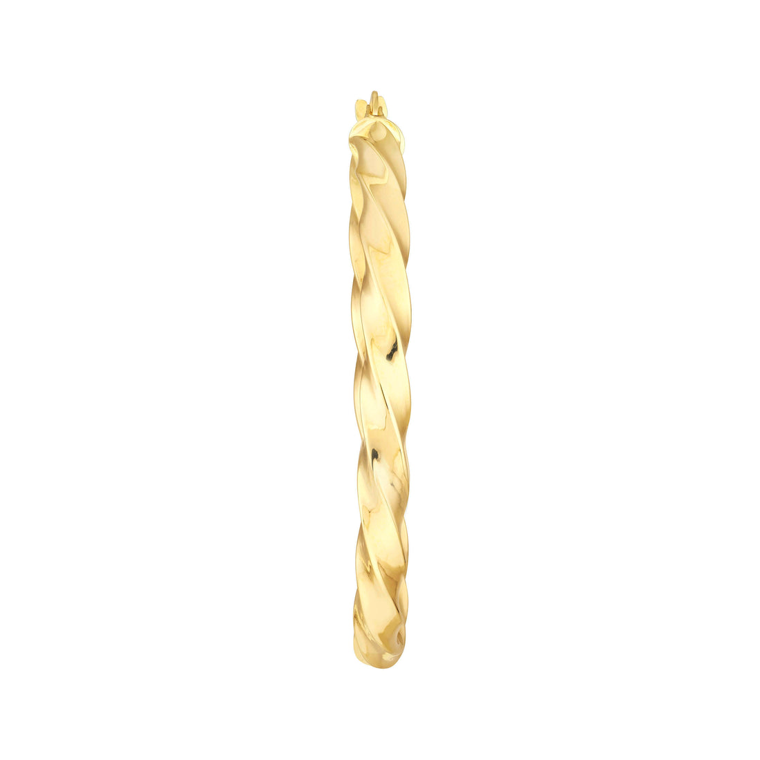 3MM X 35MM TWISTED HOOP EARRINGS | 14K YELLOW GOLD | TM023461-14Y - Brownlee Jewelers