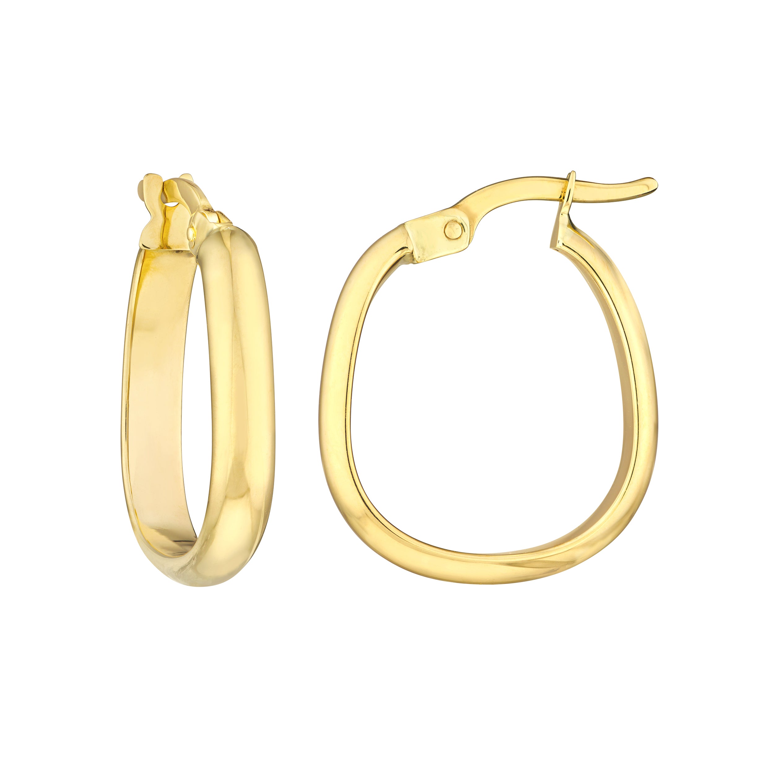 13.7MM POLISHED ROUND HOOP EARRINGS | 10K YELLOW GOLD | TM023496-10Y - Brownlee Jewelers