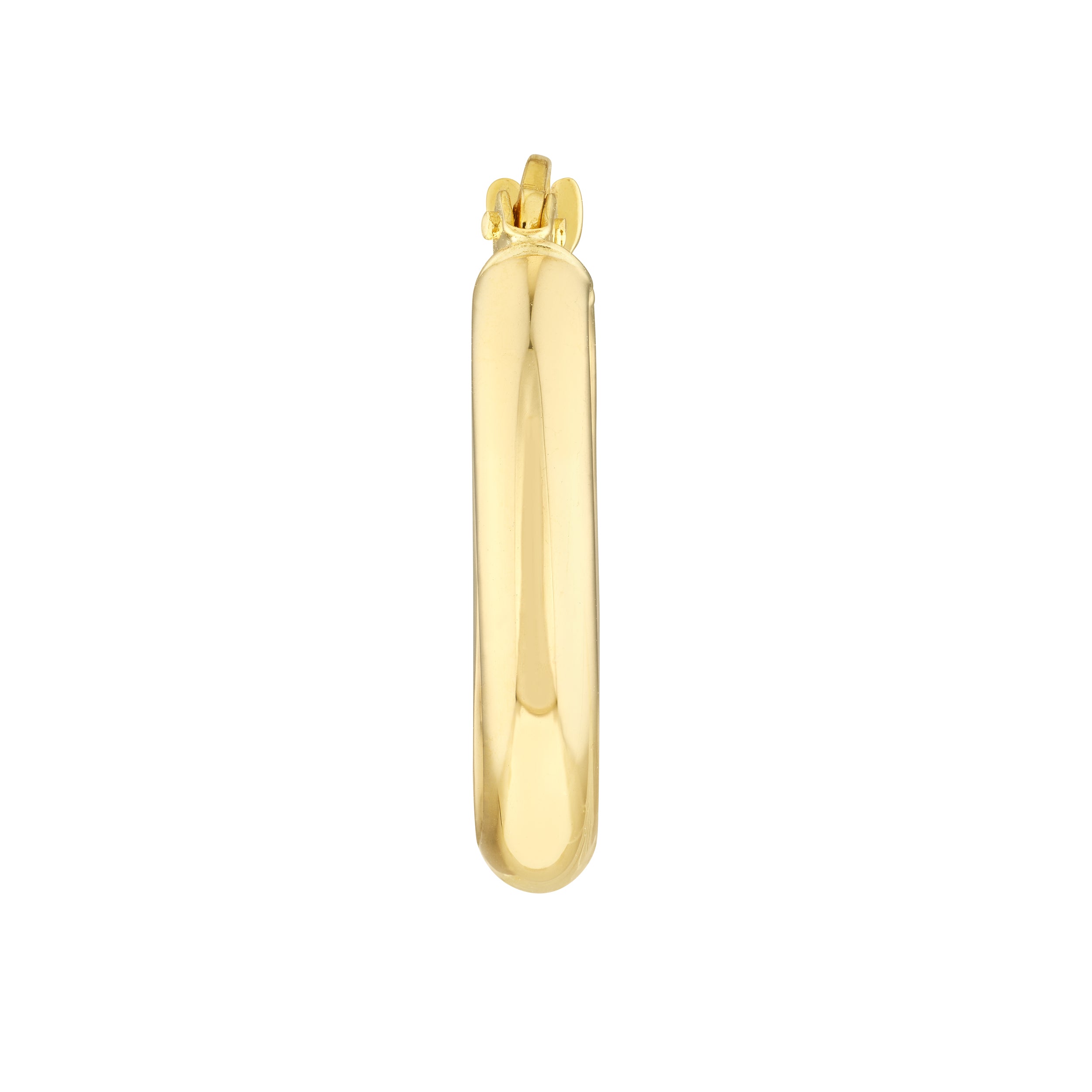 13.7MM POLISHED ROUND HOOP EARRINGS | 10K YELLOW GOLD | TM023496-10Y - Brownlee Jewelers