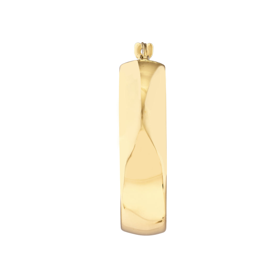 20MM POLISHED ROUND HOOP EARRINGS | 10K YELLOW GOLD | TM023509-10Y - Brownlee Jewelers