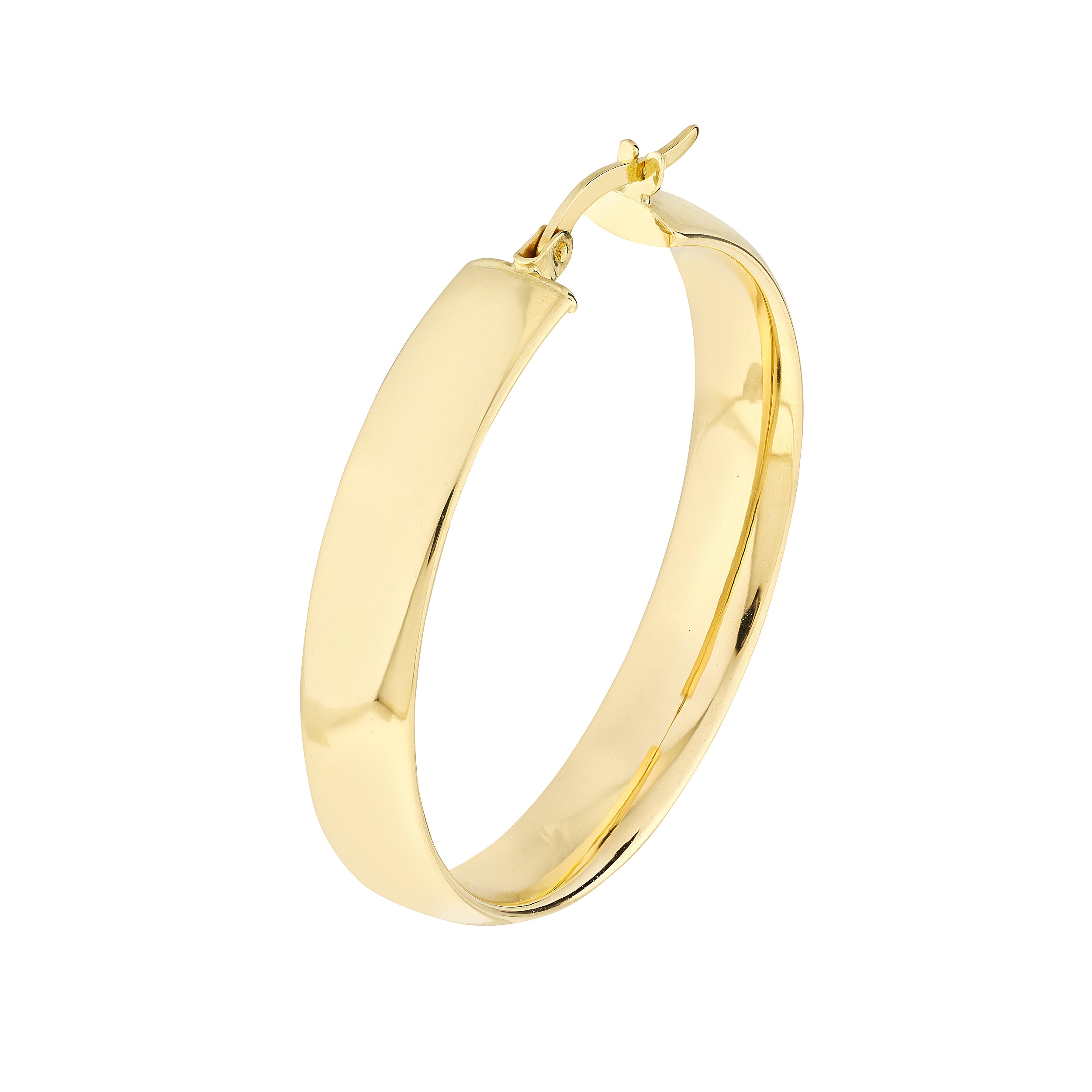 30MM ROUND HOOP EARRINGS | 10K YELLOW GOLD | TM023585-10Y - Brownlee Jewelers