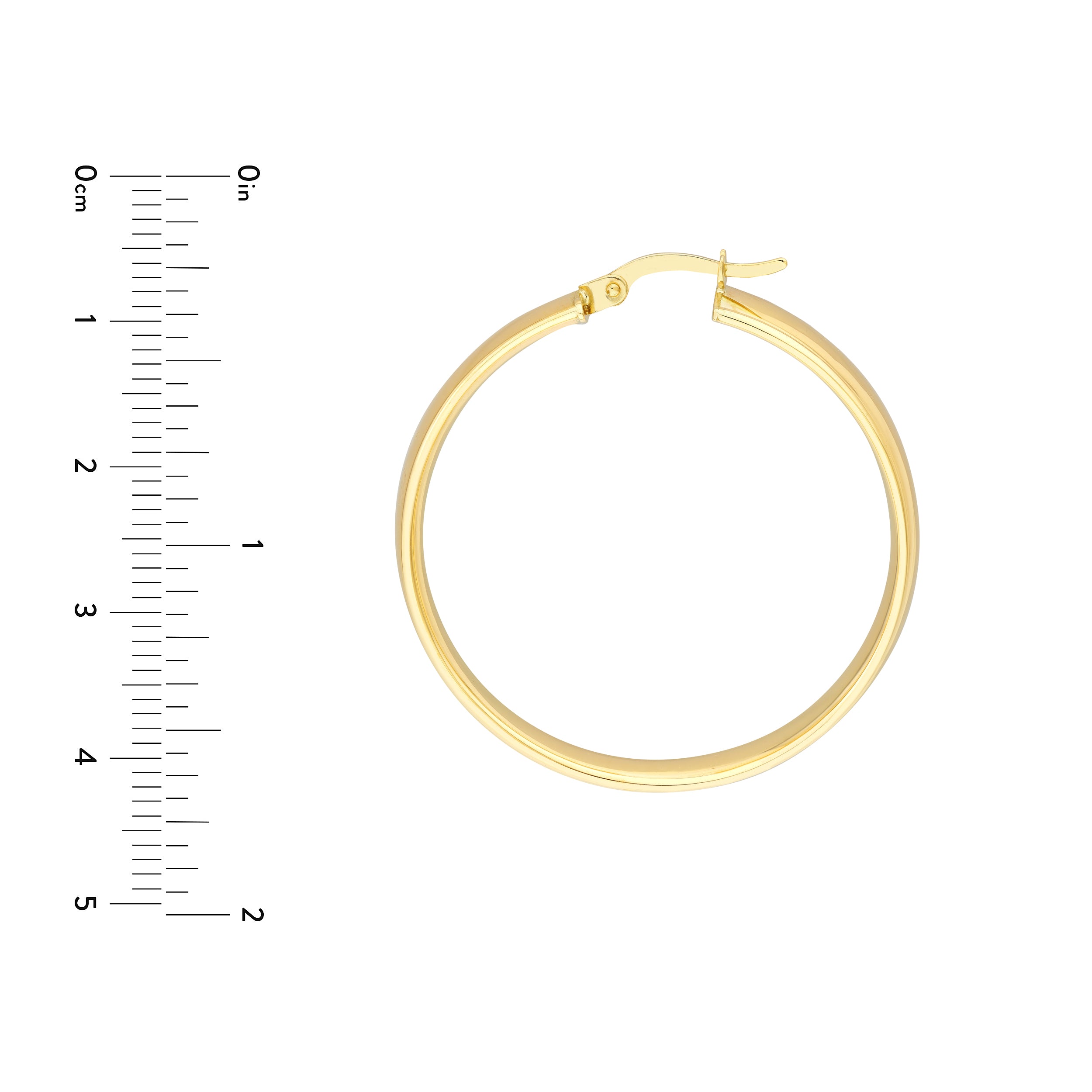 30MM ROUND HOOP EARRINGS | 10K YELLOW GOLD | TM023585-10Y - Brownlee Jewelers