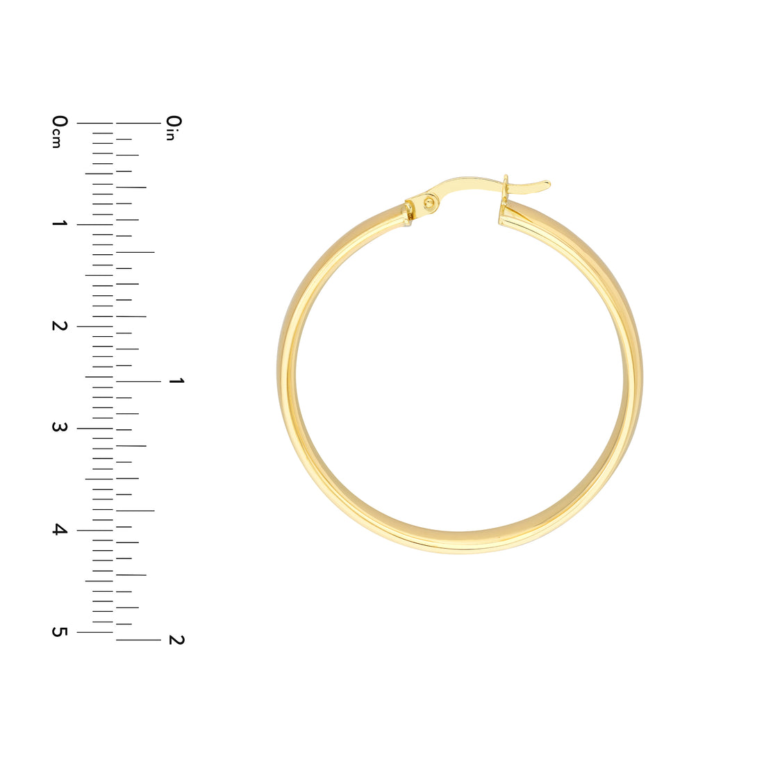 30MM ROUND HOOP EARRINGS | 10K YELLOW GOLD | TM023585-10Y - Brownlee Jewelers