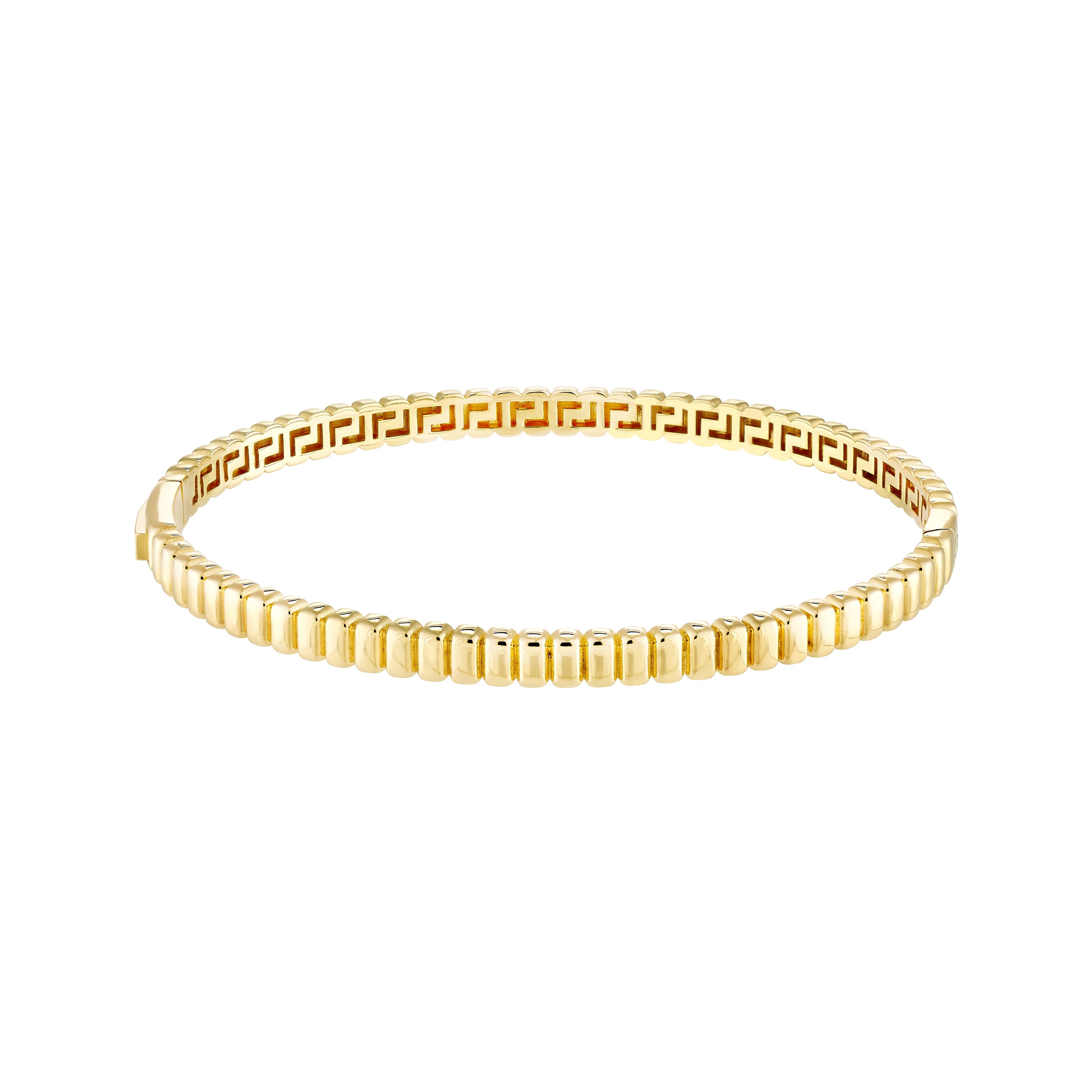 RIBBED BANGLE | 14K YELLOW GOLD | TM023821-14Y - Brownlee Jewelers