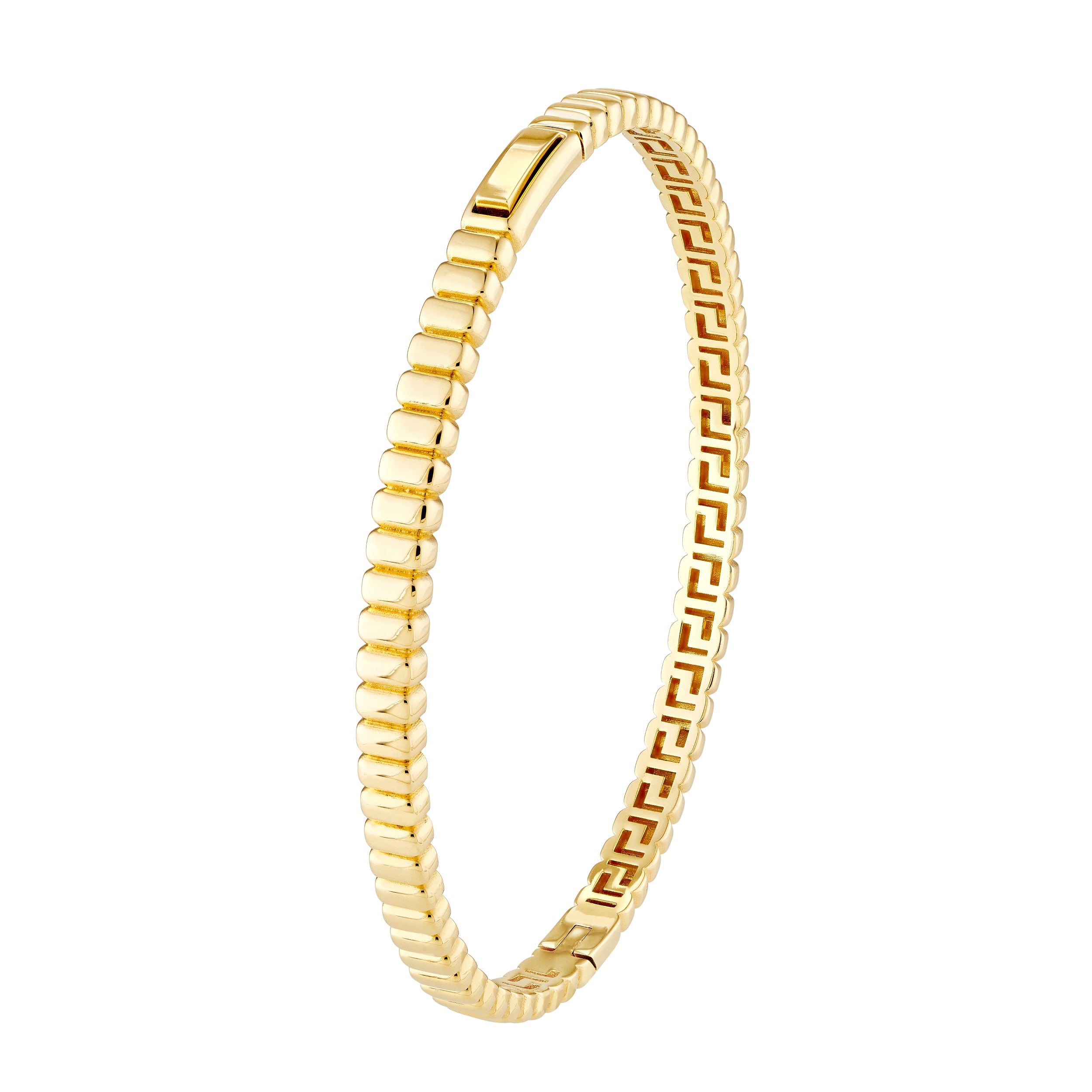 RIBBED BANGLE | 14K YELLOW GOLD | TM023821-14Y - Brownlee Jewelers