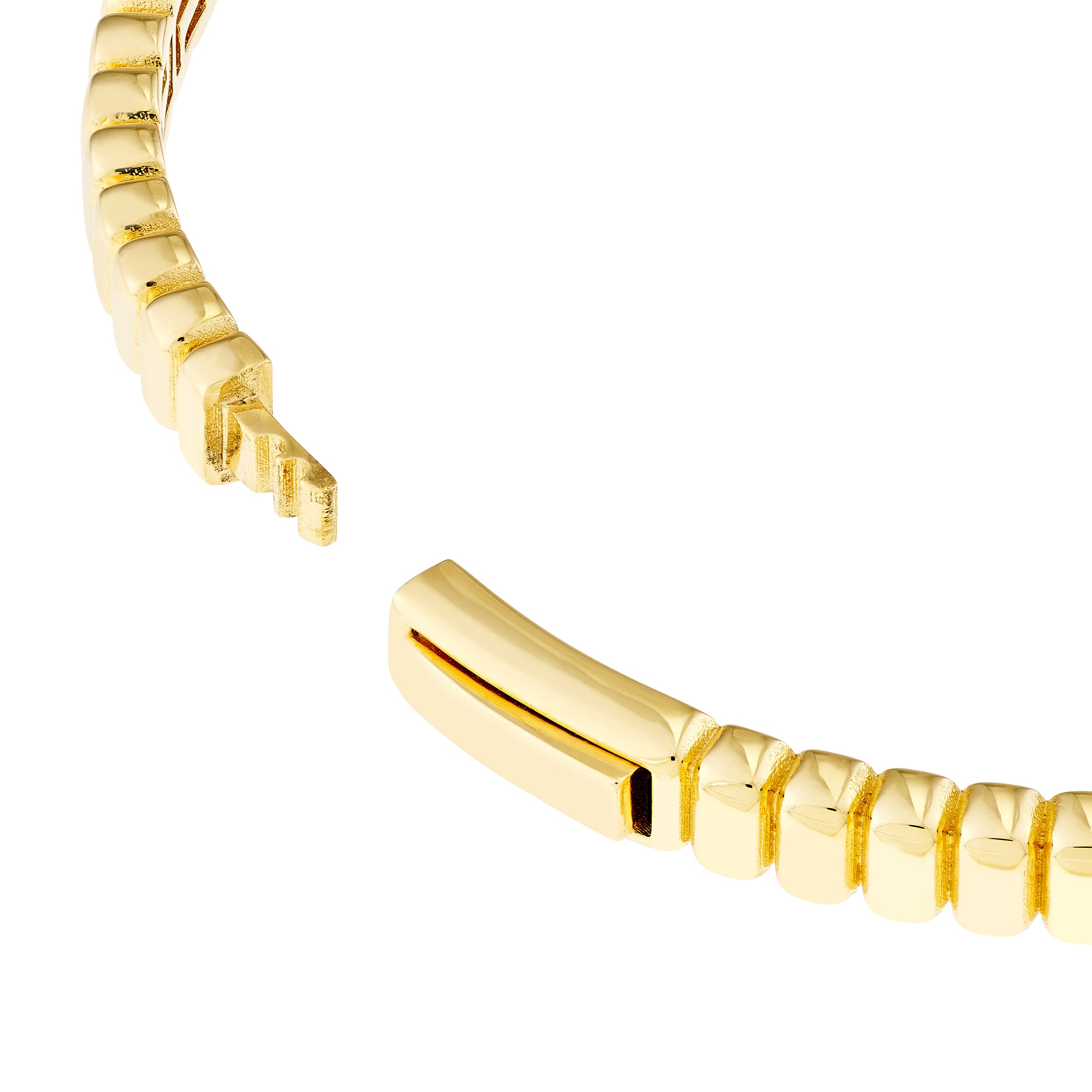RIBBED BANGLE | 14K YELLOW GOLD | TM023821-14Y - Brownlee Jewelers