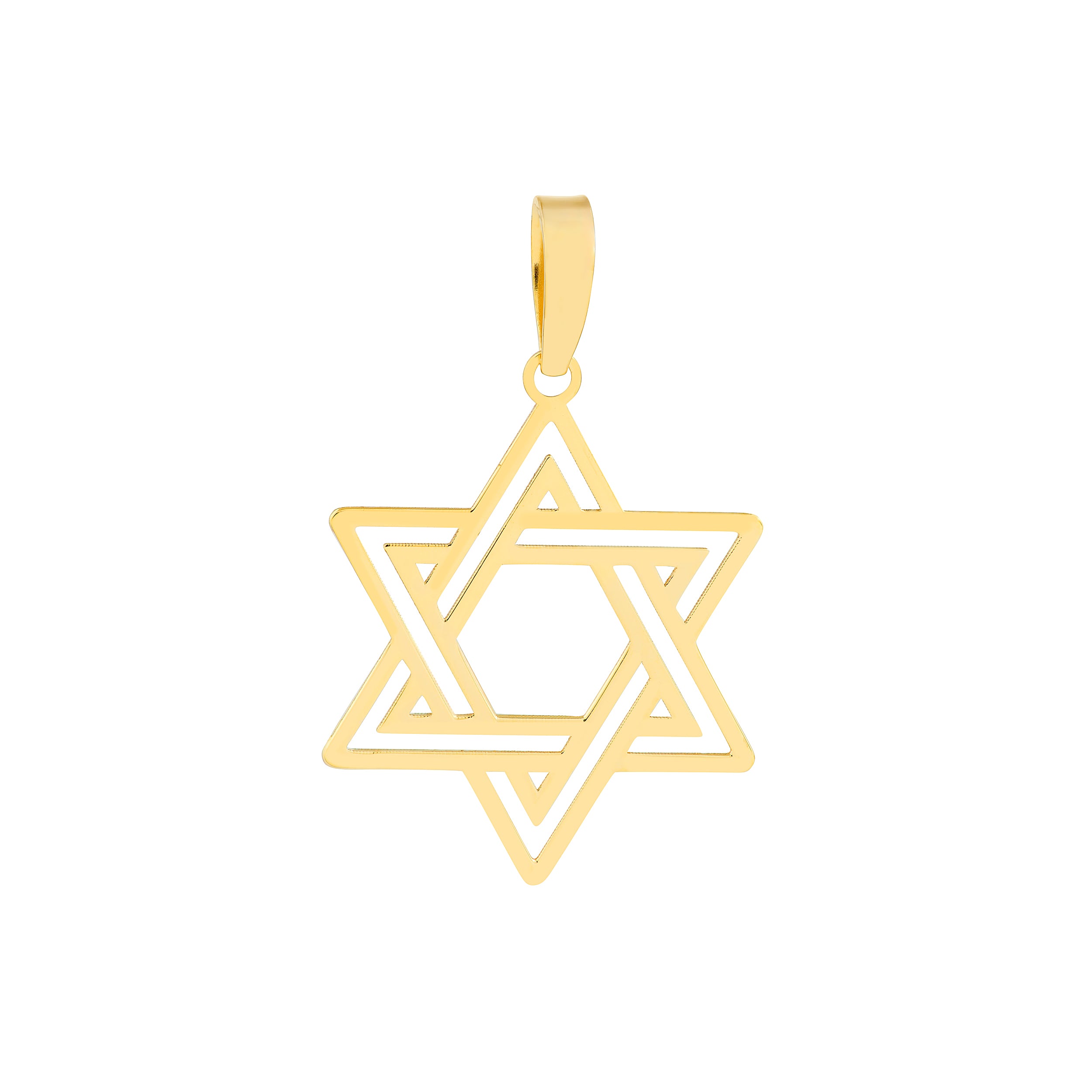 STAR OF DAVID CHARM | 14K YELLOW GOLD | TM024249-14Y - Brownlee Jewelers