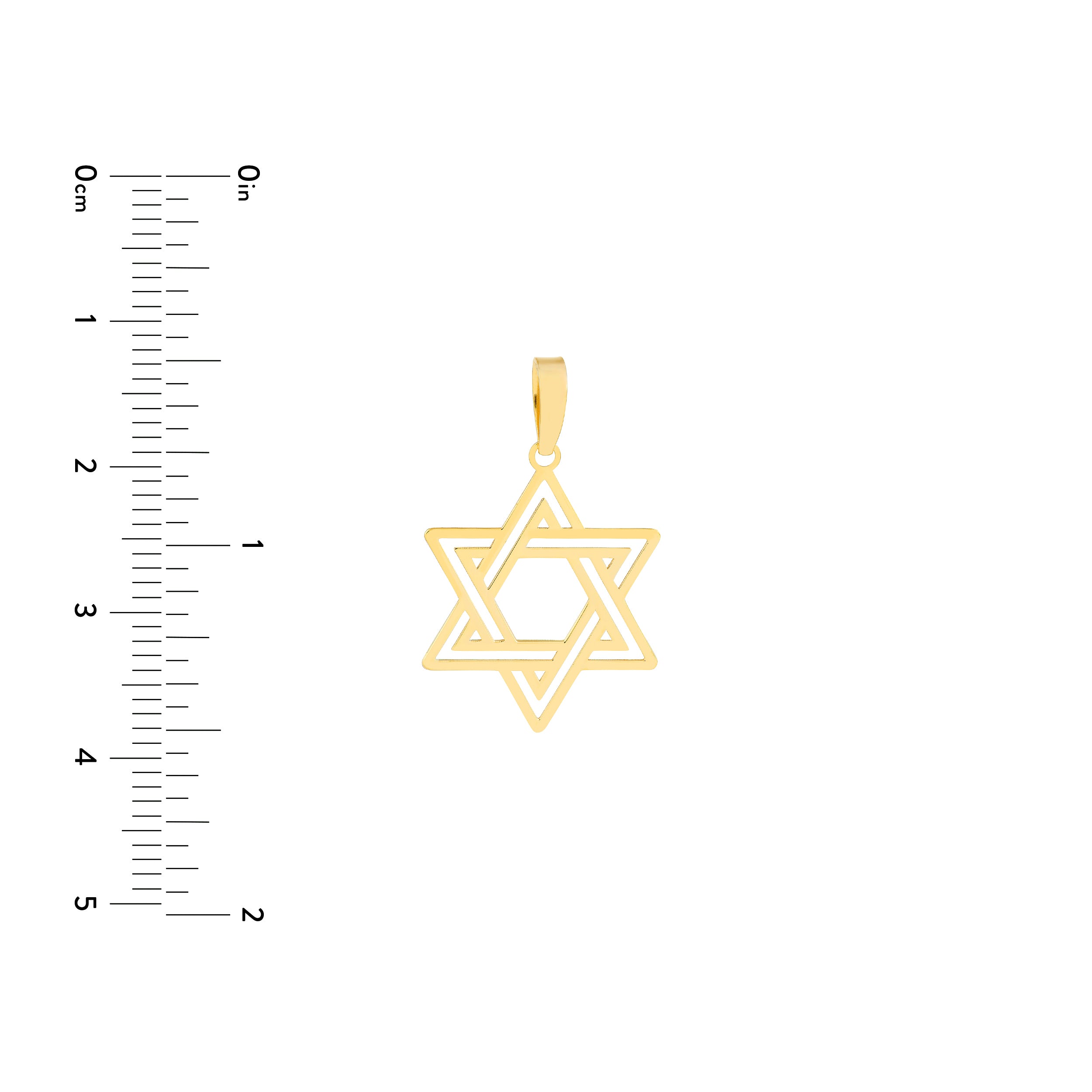 STAR OF DAVID CHARM | 14K YELLOW GOLD | TM024249-14Y - Brownlee Jewelers