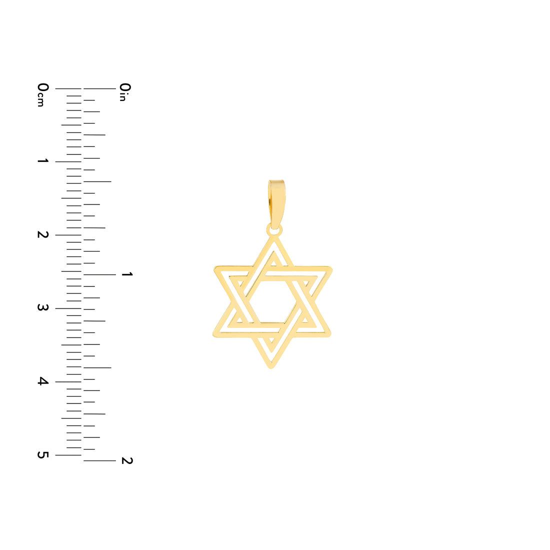 STAR OF DAVID PENDANT NECKLACE | 14K YELLOW GOLD | TM024249-14Y - Brownlee Jewelers
