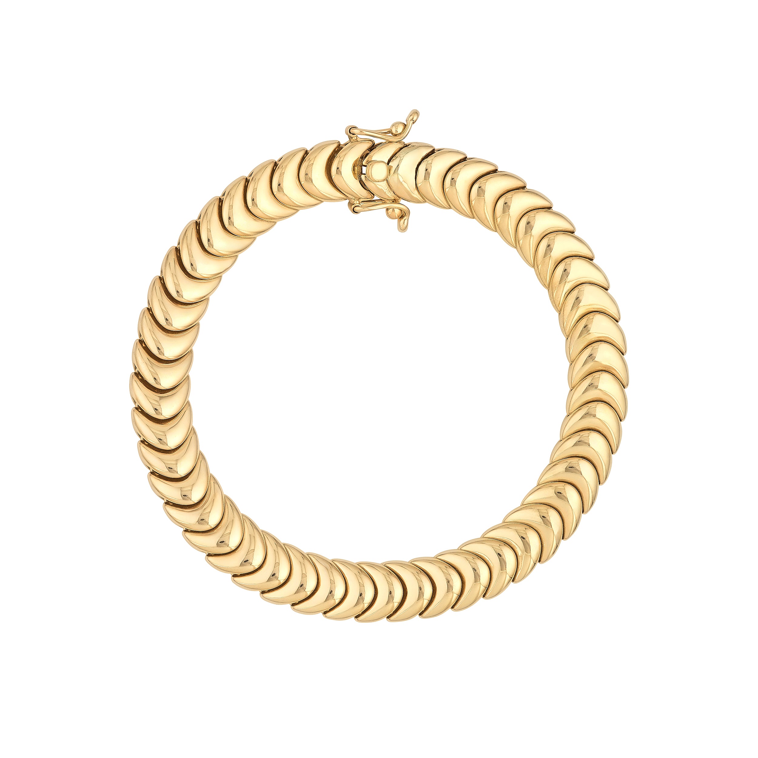 7.25" POLISHED BRACELET | 14K YELLOW GOLD | TM024372-14Y - Brownlee Jewelers