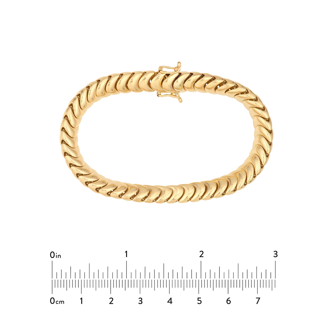 7.25" POLISHED BRACELET | 14K YELLOW GOLD | TM024372-14Y - Brownlee Jewelers