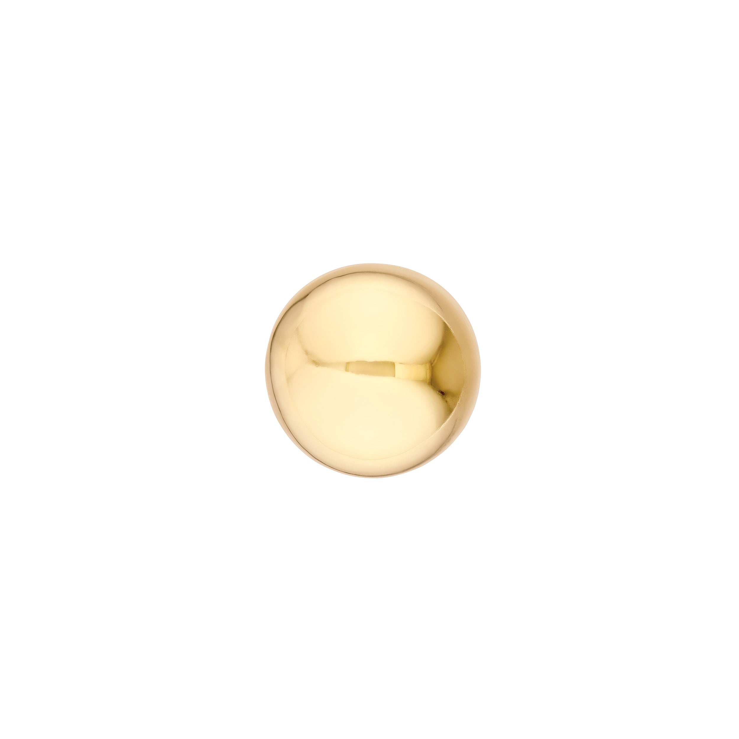 12MM POLISHED BEAD STUD EARRINGS | 14K YELLOW GOLD | TM024808-14Y - Brownlee Jewelers