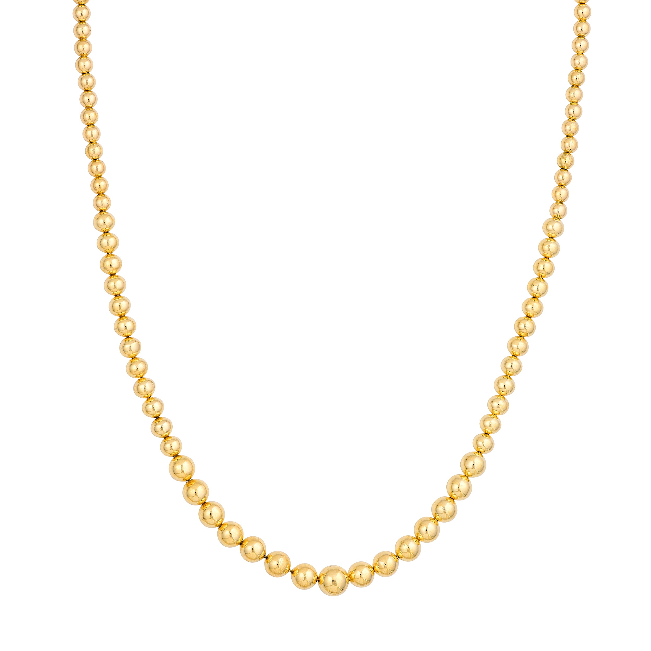 18" 15MM GRADUATED NECKLACE | 14K YELLOW GOLD | TM024931-14Y - Brownlee Jewelers