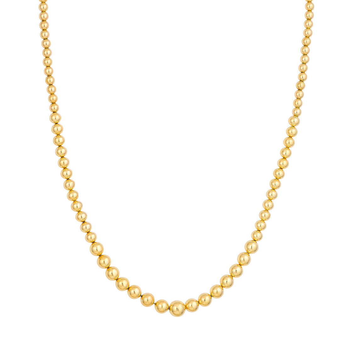 18" 15MM GRADUATED NECKLACE | 14K YELLOW GOLD | TM024931-14Y - Brownlee Jewelers