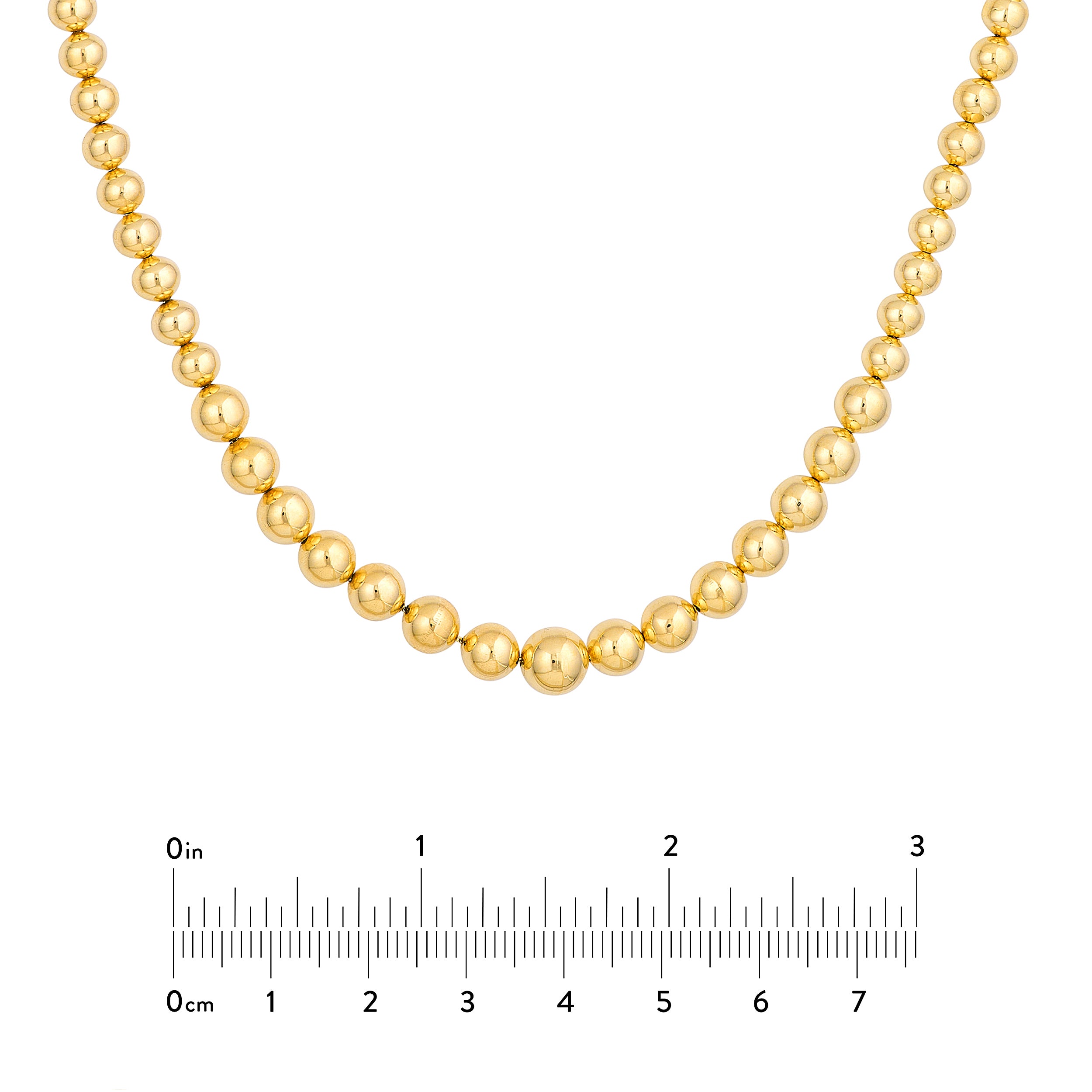 18" 15MM GRADUATED NECKLACE | 14K YELLOW GOLD | TM024931-14Y - Brownlee Jewelers