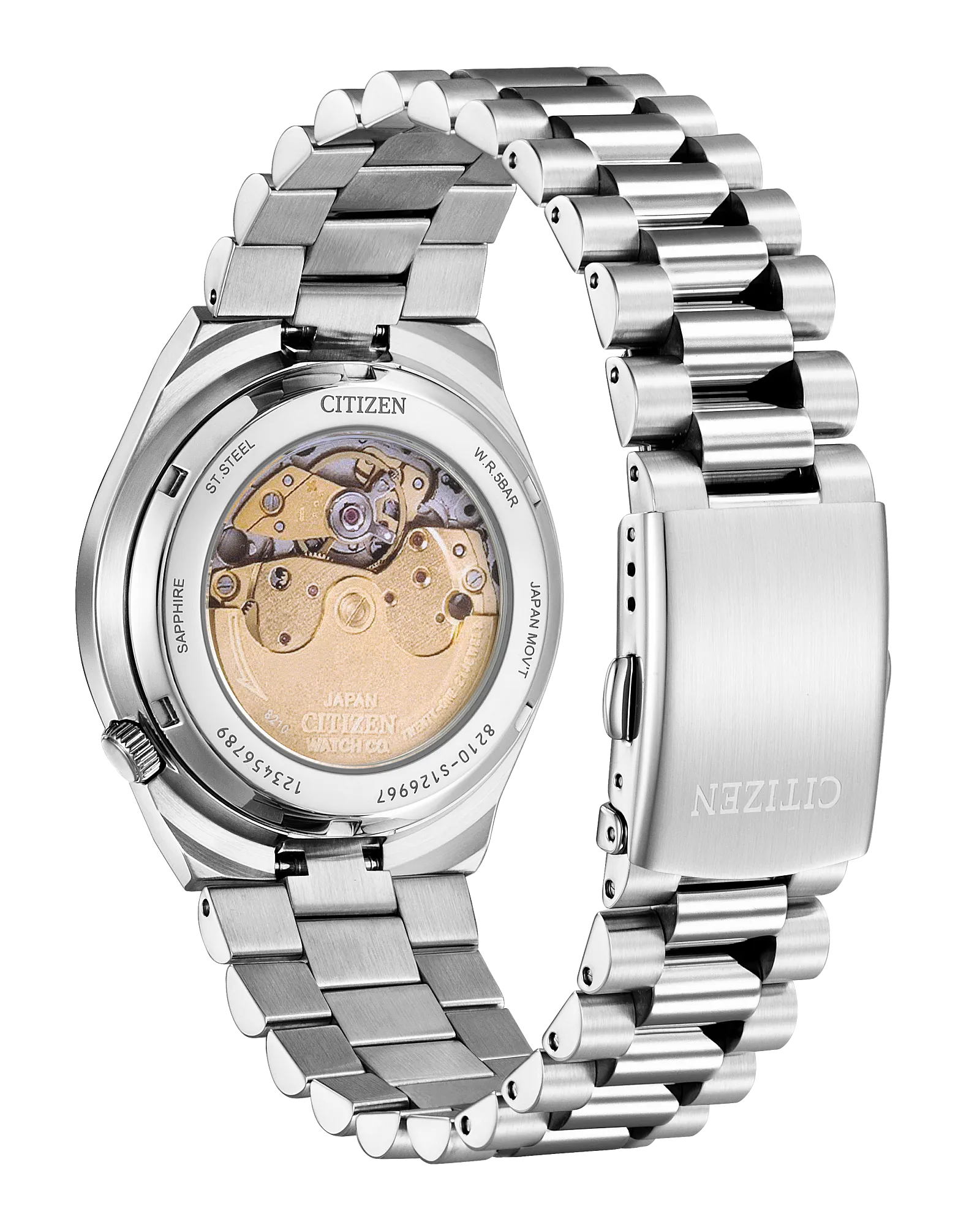 Citizen Tsuyosa | Automatic Men’s Watch | Stainless Steel | White Dial | Date Display | WR50 Classic Sport Design - Brownee Jewelers