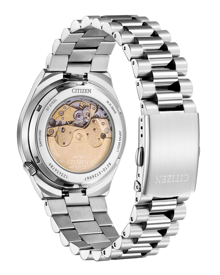 Citizen Tsuyosa | Automatic Men’s Watch | Stainless Steel | White Dial | Date Display | WR50 Classic Sport Design - Brownee Jewelers