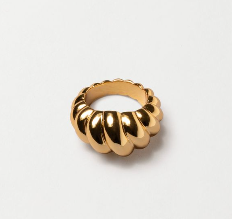 TULIP RING, GOLD
