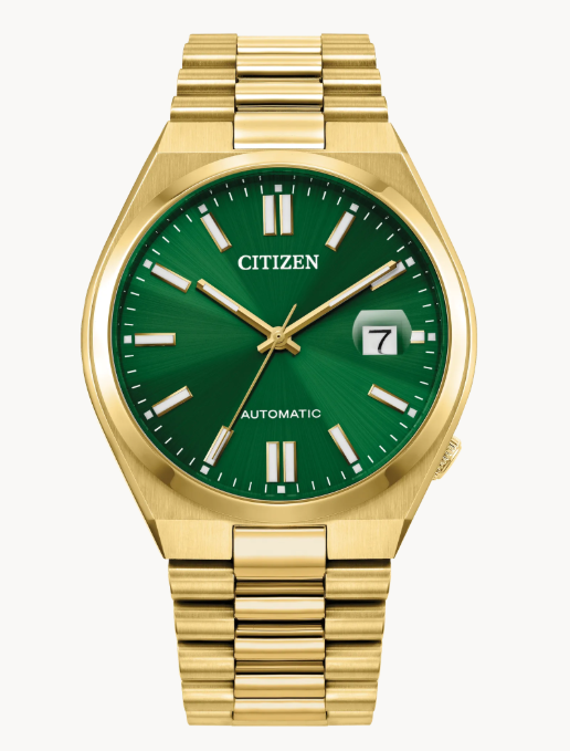 The TSUYOSA Automatic, from the NJ015 series, brings ultramodern sports styling right to your wrist.