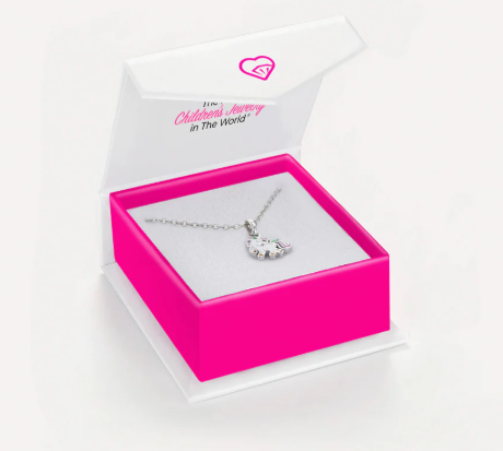 UNICORN ENAMELED SILVER PENDANT 