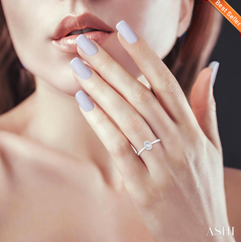 Oval Shape Gemstone & Halo Diamond Ring