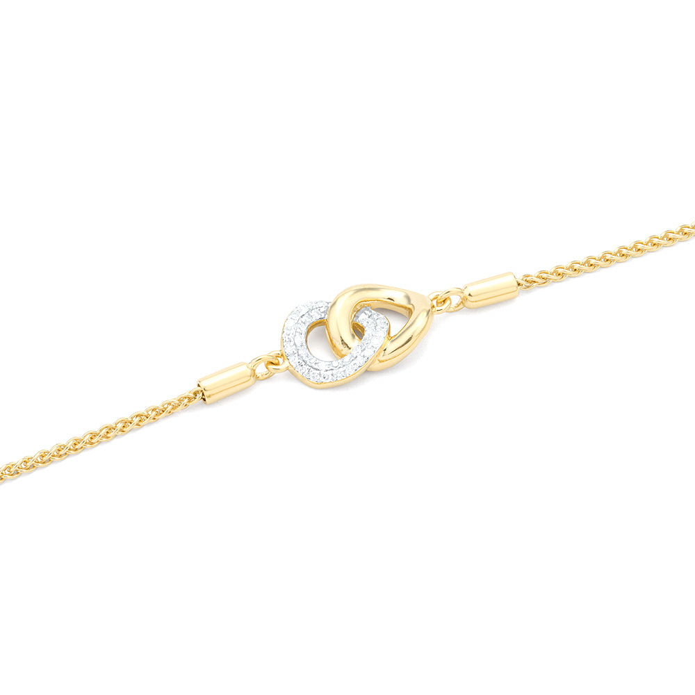 YG plated Bolo infinity Bracelet