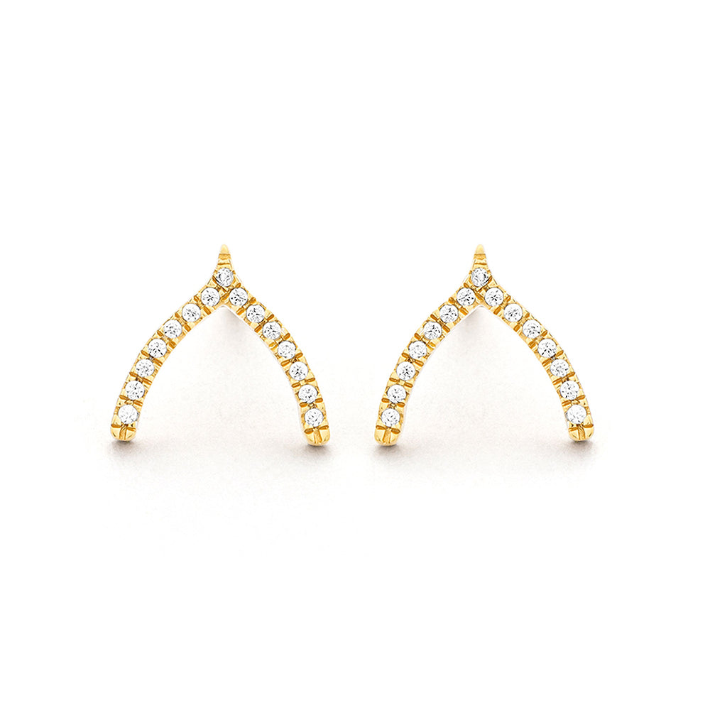Wishbone earrings