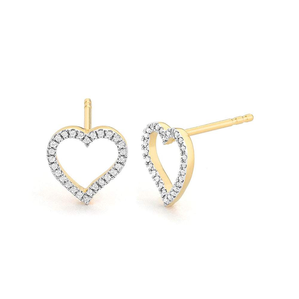 Take heart stud earrings
