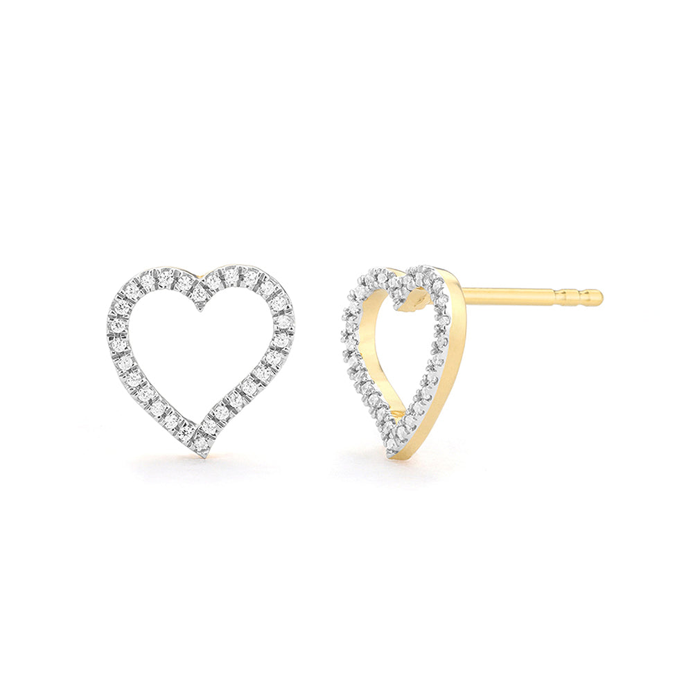 Take heart stud earrings