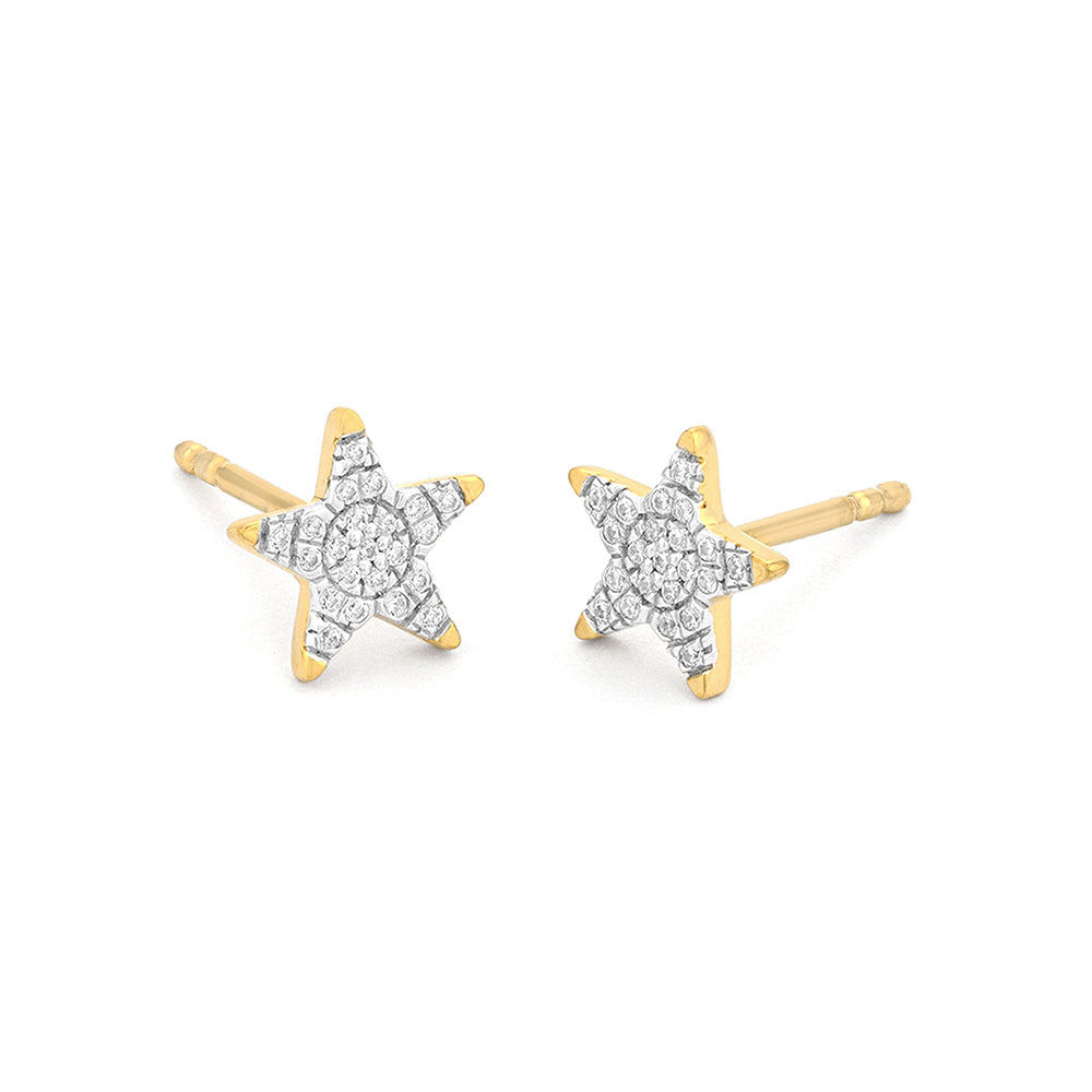 Elegant star stud earrings