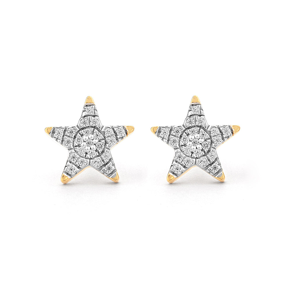 Elegant star stud earrings