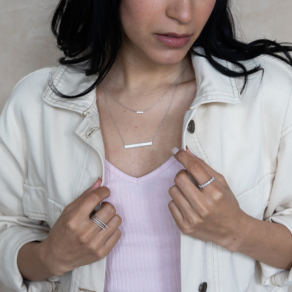 Diamond Bar Fashion Pendant 