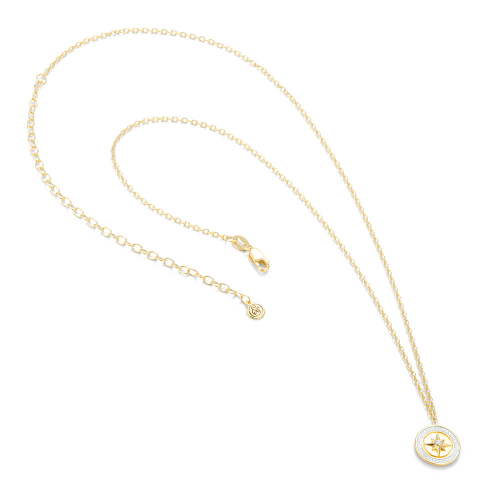 Your Own Path Compass Necklace 