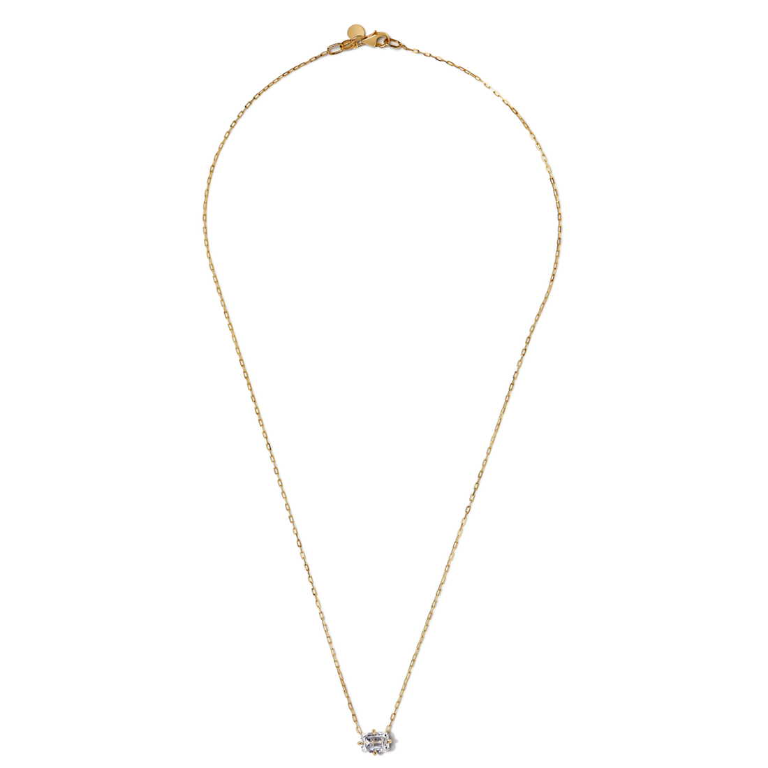 Emerald Cut Diamond Pendant