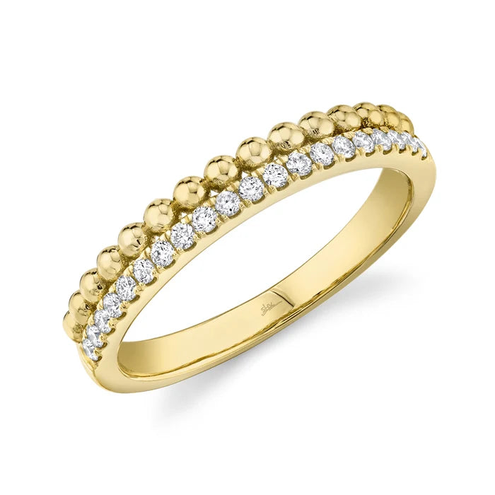 0.18CT DIAMOND RING IN 14K YELLOW GOLD