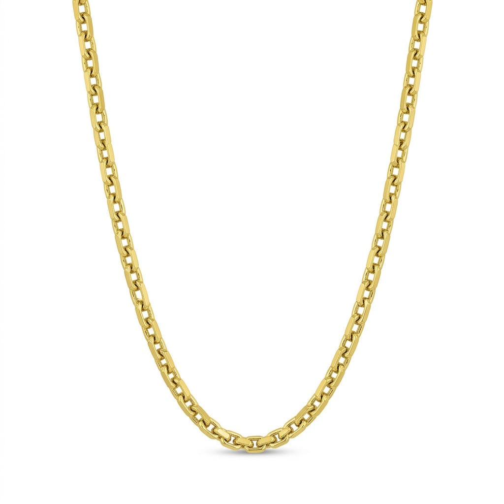 5.6MM Anchoro Chain Necklace | Sterling Silver & 18K Gold-Plated | 24 Inch | SSG-62-200-24 - Brownee Jewelers