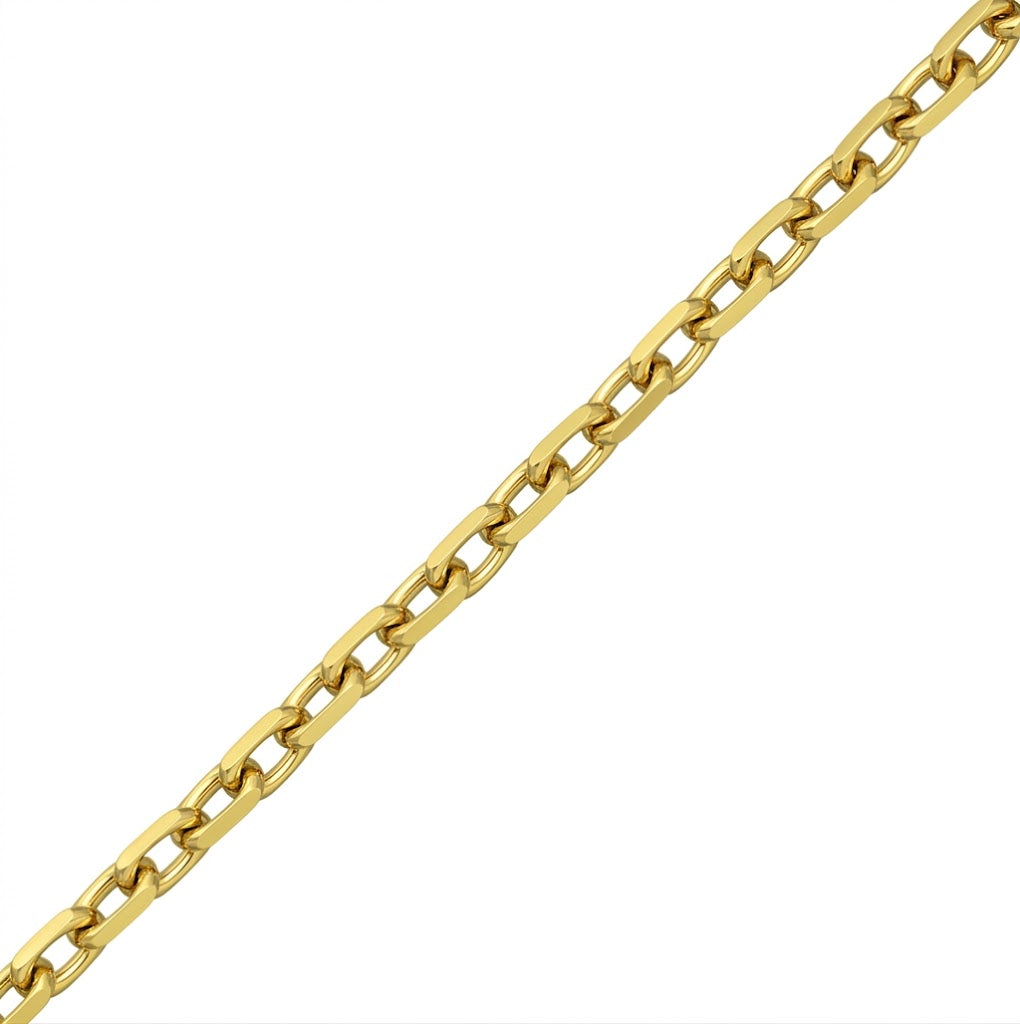 5.6MM Anchoro Chain Necklace | Sterling Silver & 18K Gold-Plated | 24 Inch | SSG-62-200-24 - Brownee Jewelers
