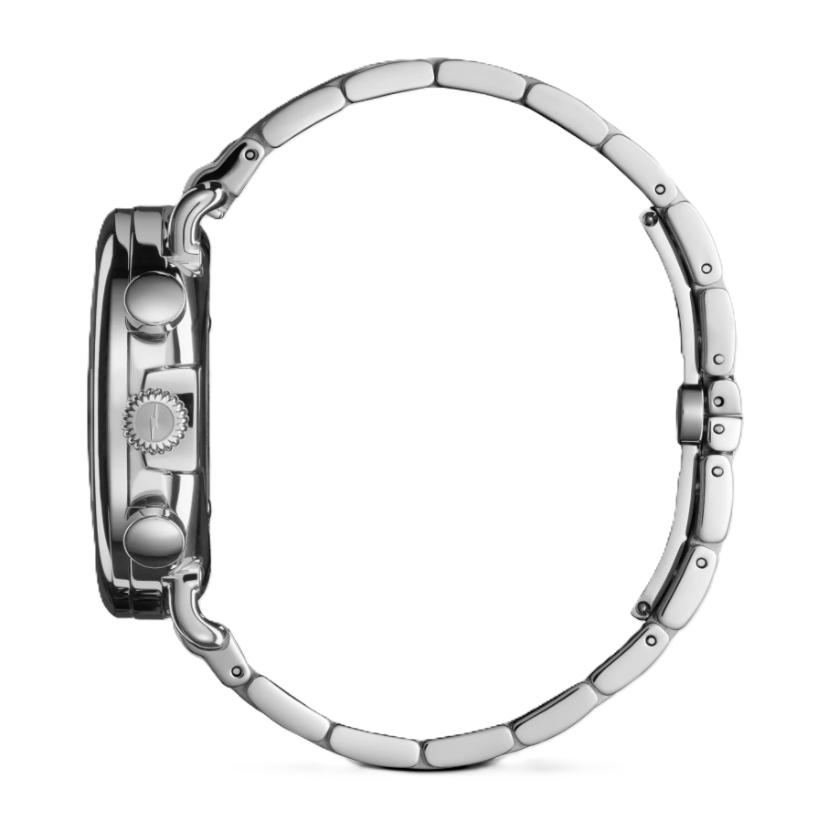 Runwell Chronograph Watch | Shinola | Stainless Steel | 41mm Two-Eye Chronograph | Black Dial - Brownee Jewelers