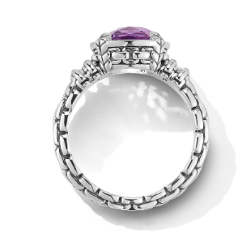 Sterling silver amethyst ring 